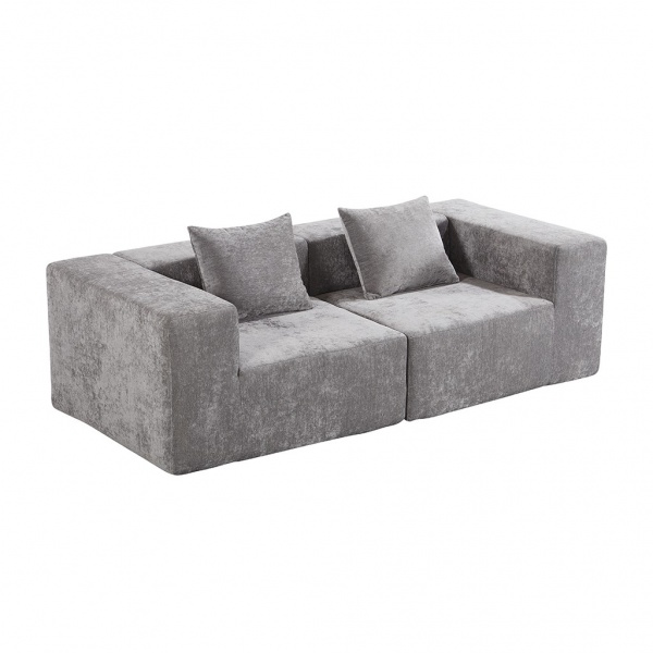 Grey Living Room Compressed Sofa