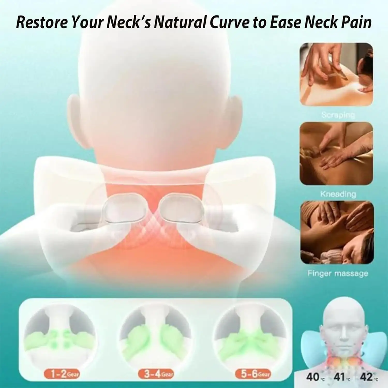 EMS Cervical massage pillow