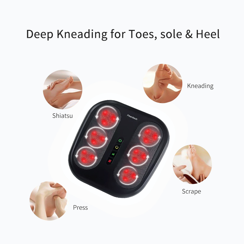 2 in 1 Shiatsu Foot & Back Massager with Heat 