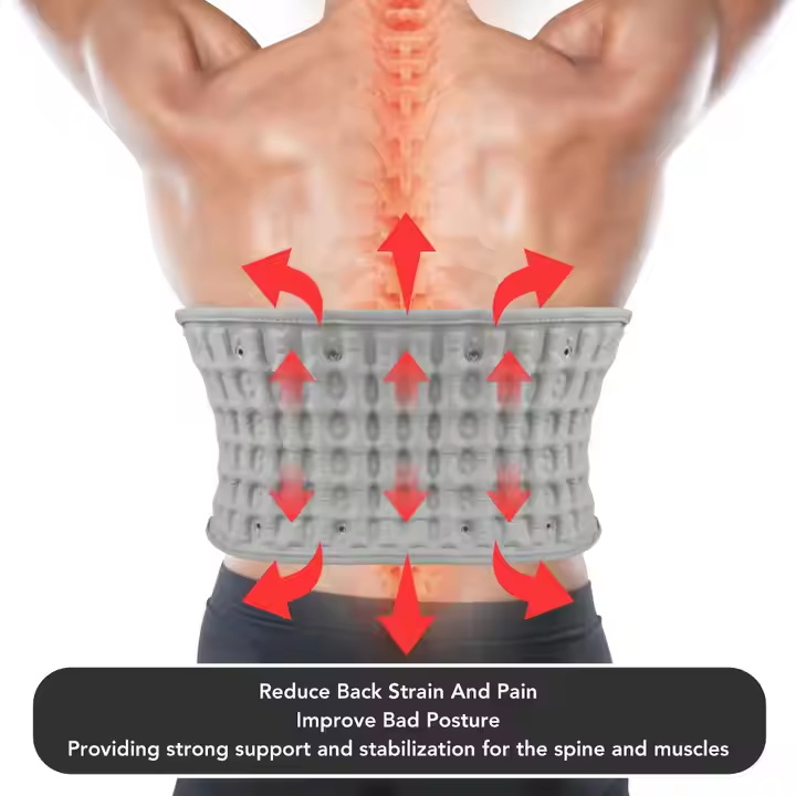 Red Light Heating Massage and Air Column Support for The Waist
