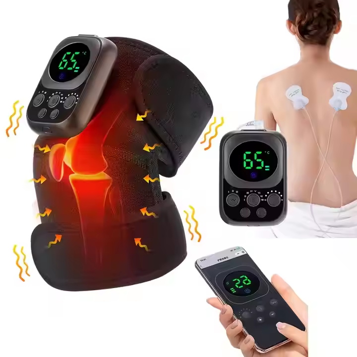 Magnetic Attraction Controlled Heating Massage Knee Pads