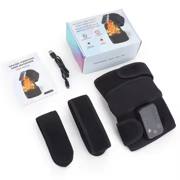 Push-Button Heated and Vibrating Knee Pads