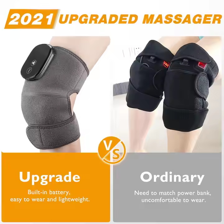EMS Heated Massage Knee Pads