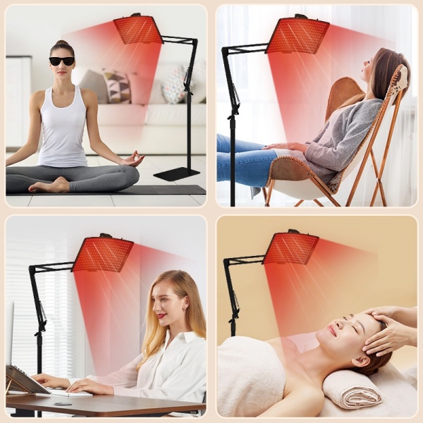 Silicone Red Light Row Lamp Stand
