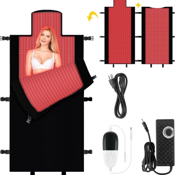 Red light therapy sleeping bag