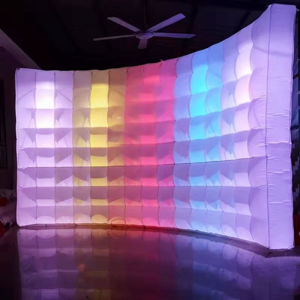 Inflatable Curve Wall Backdrop with LED Light