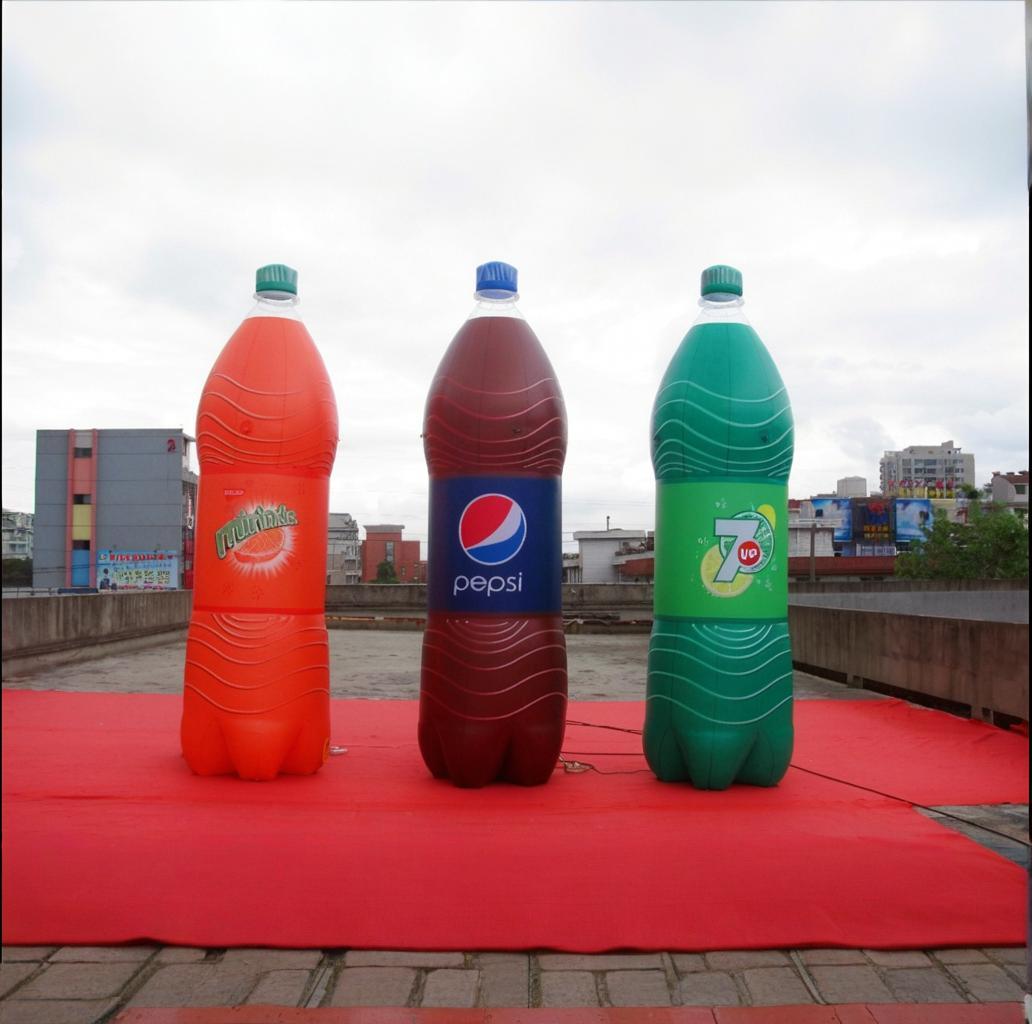 Inflatable Coca  Beverage Bottle And Juice Bottle Replicas