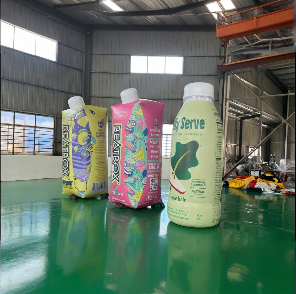 Inflatable Coca  Beverage Bottle And Juice Bottle Replicas