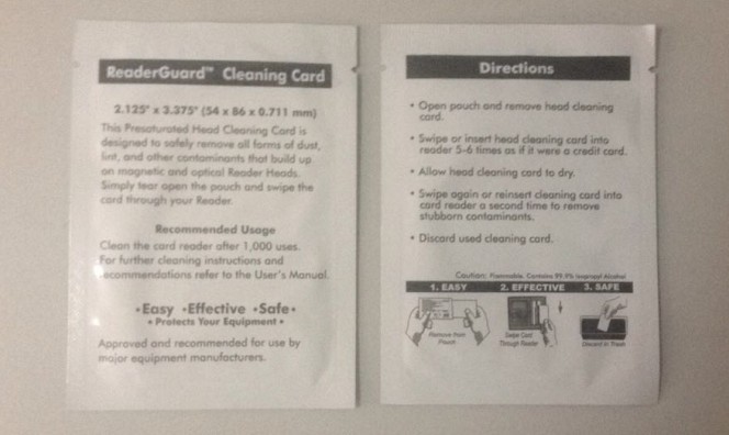 Cleaning card