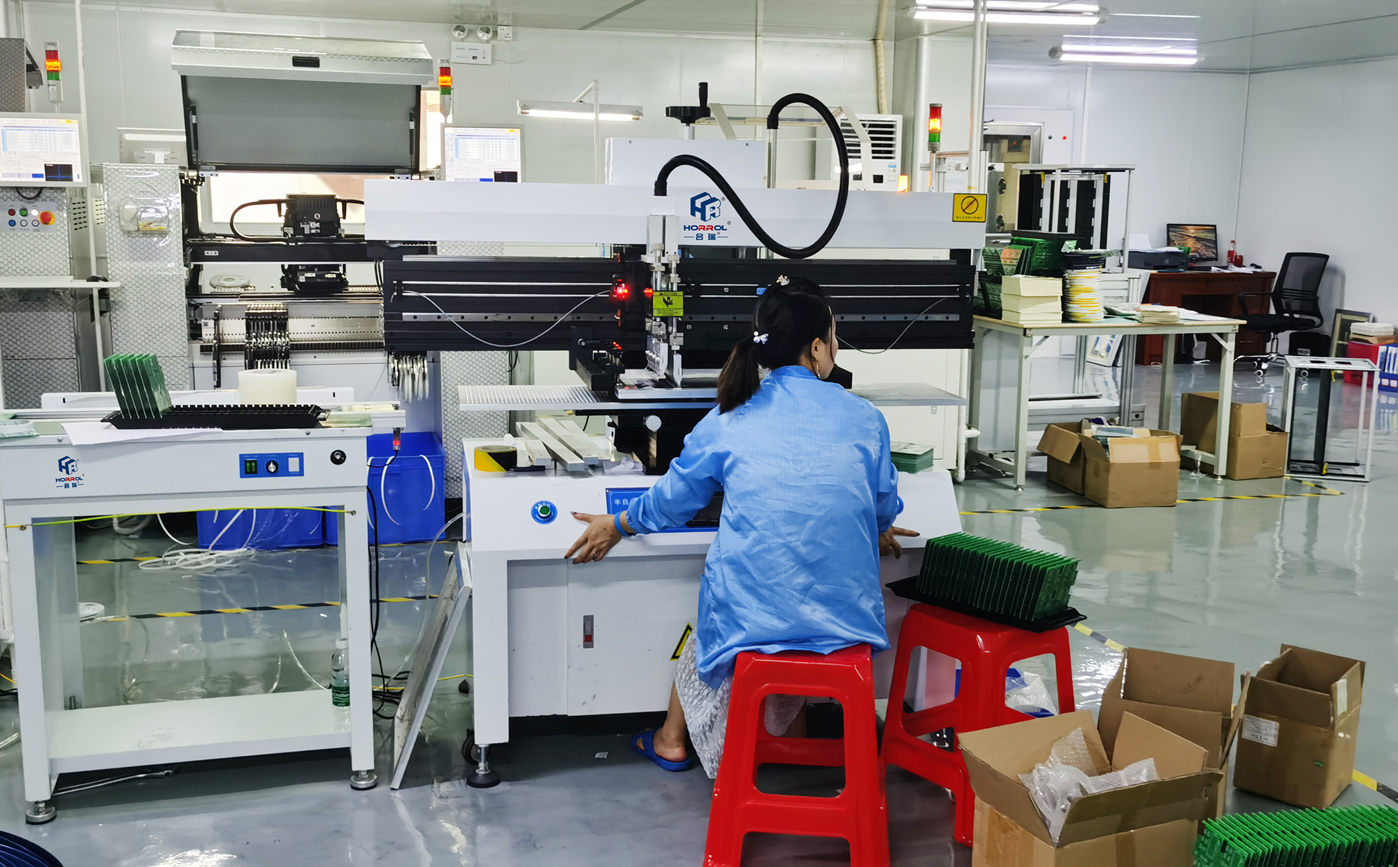 合瑞科技半自动锡膏印刷机微型送板机