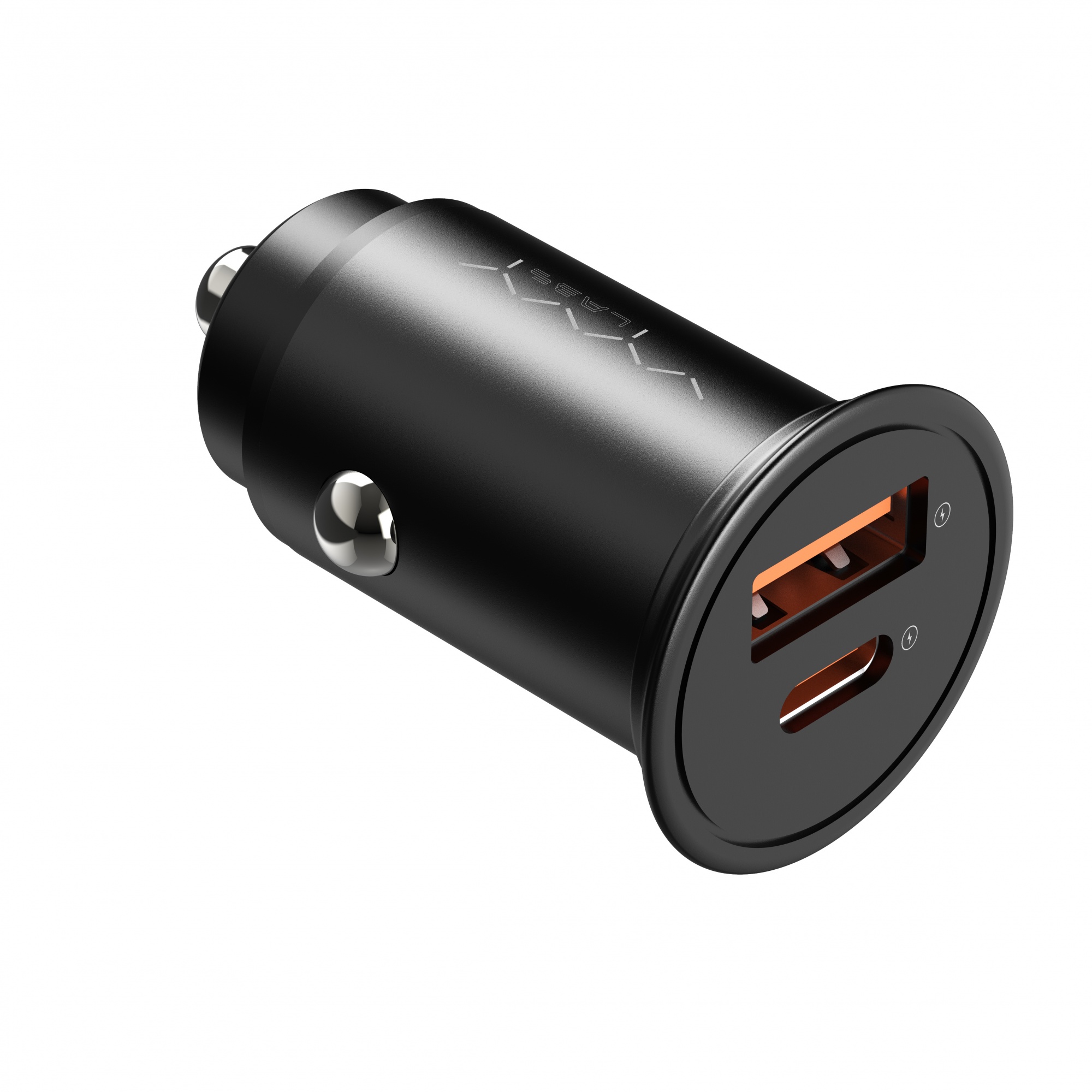 Vyvylabs Round Dot Dual Fast Charge Car Charger 38W A+C