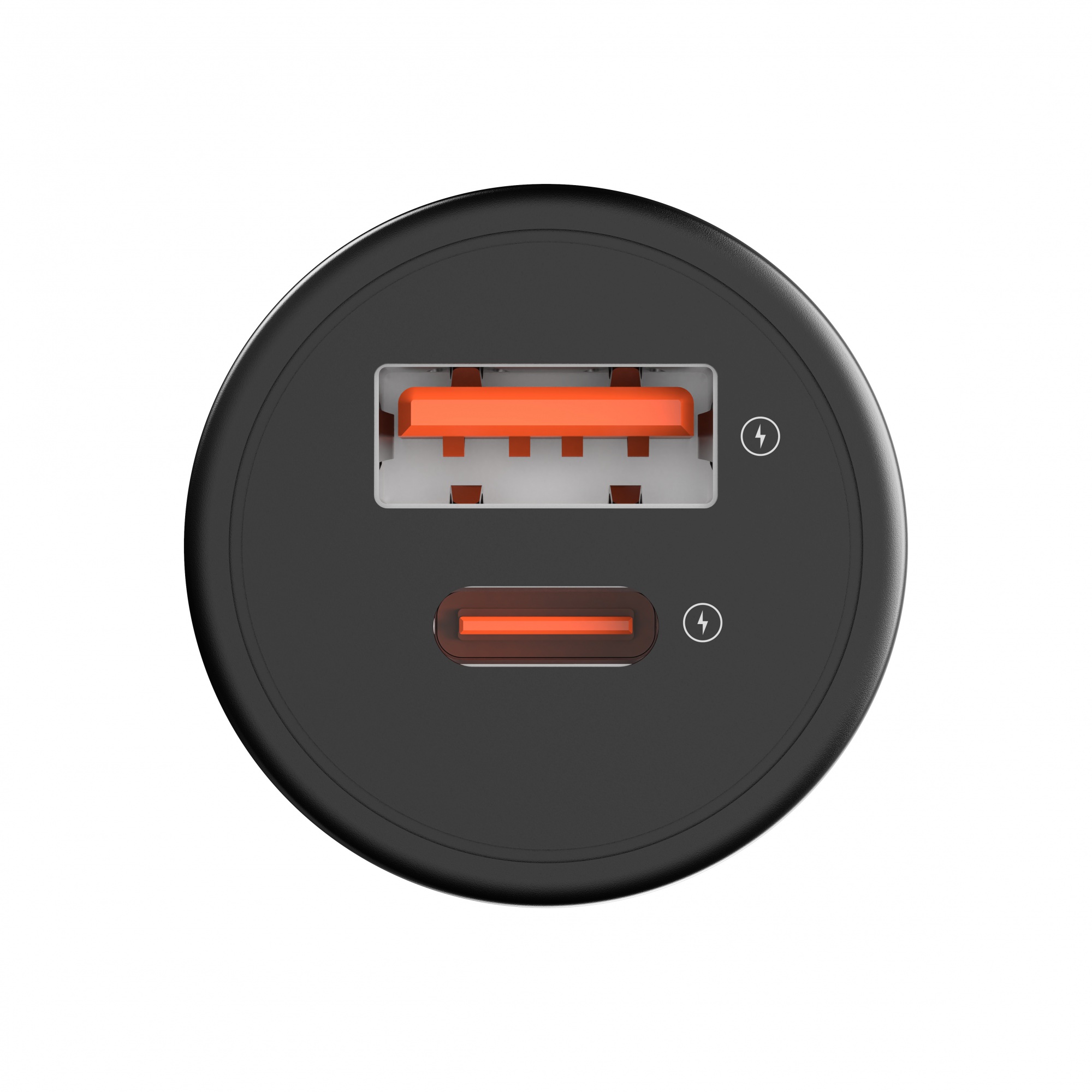 Vyvylabs Round Dot Dual Fast Charge Car Charger 38W A+C