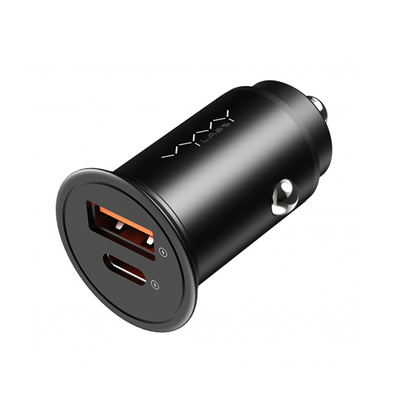 Vyvylabs Round Dot Dual Fast Charge Car Charger 38W A+C
