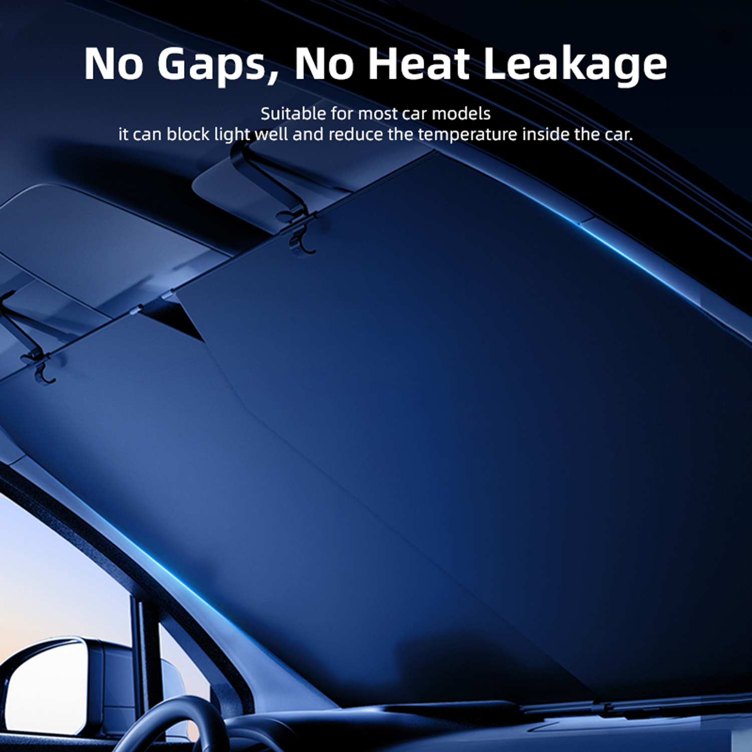 Vyvylabs CoolDrive Double Layered Windshield Sunshade 