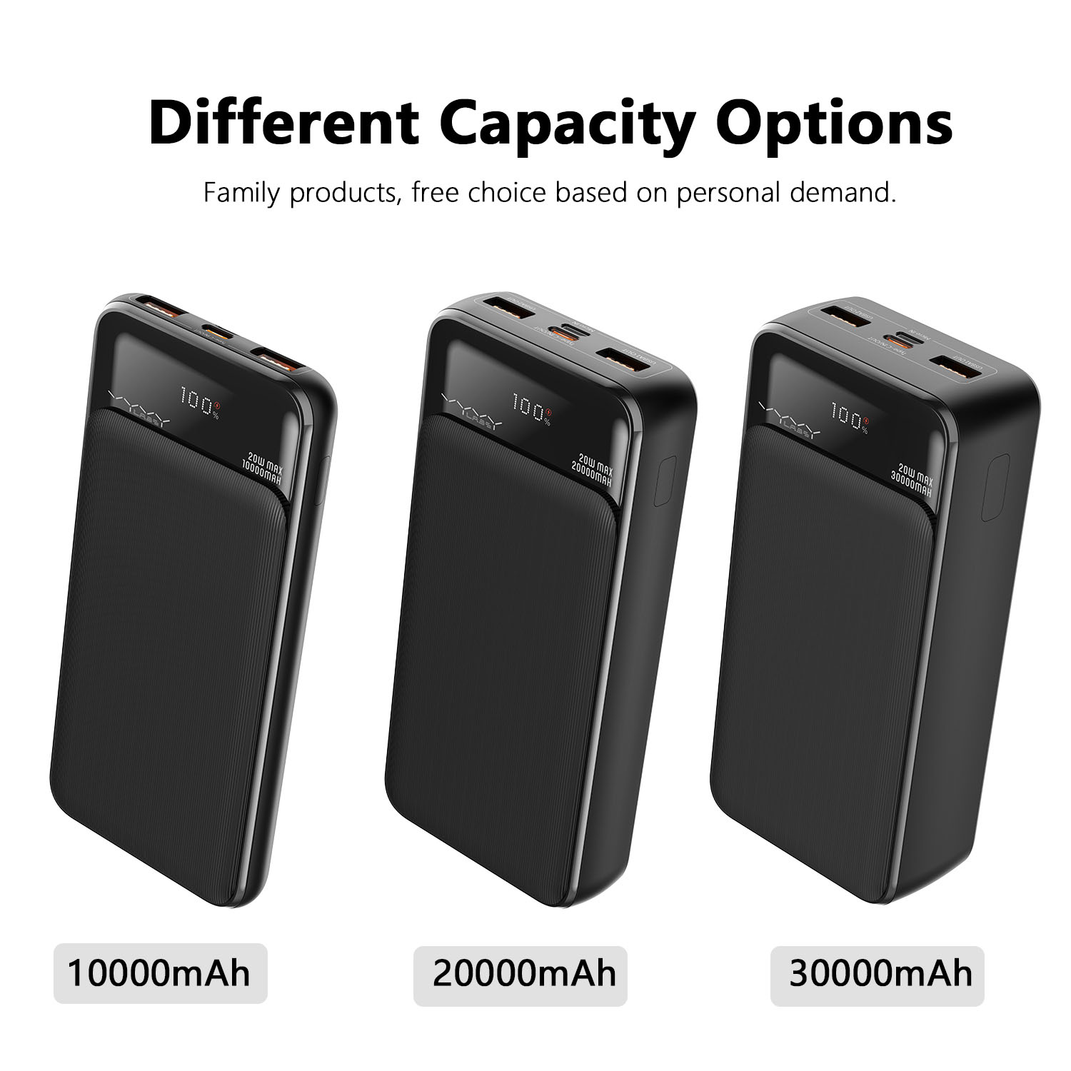 Vyvylabs Boya Digital Display Fast Charge Power bank 10000mAh 20W
