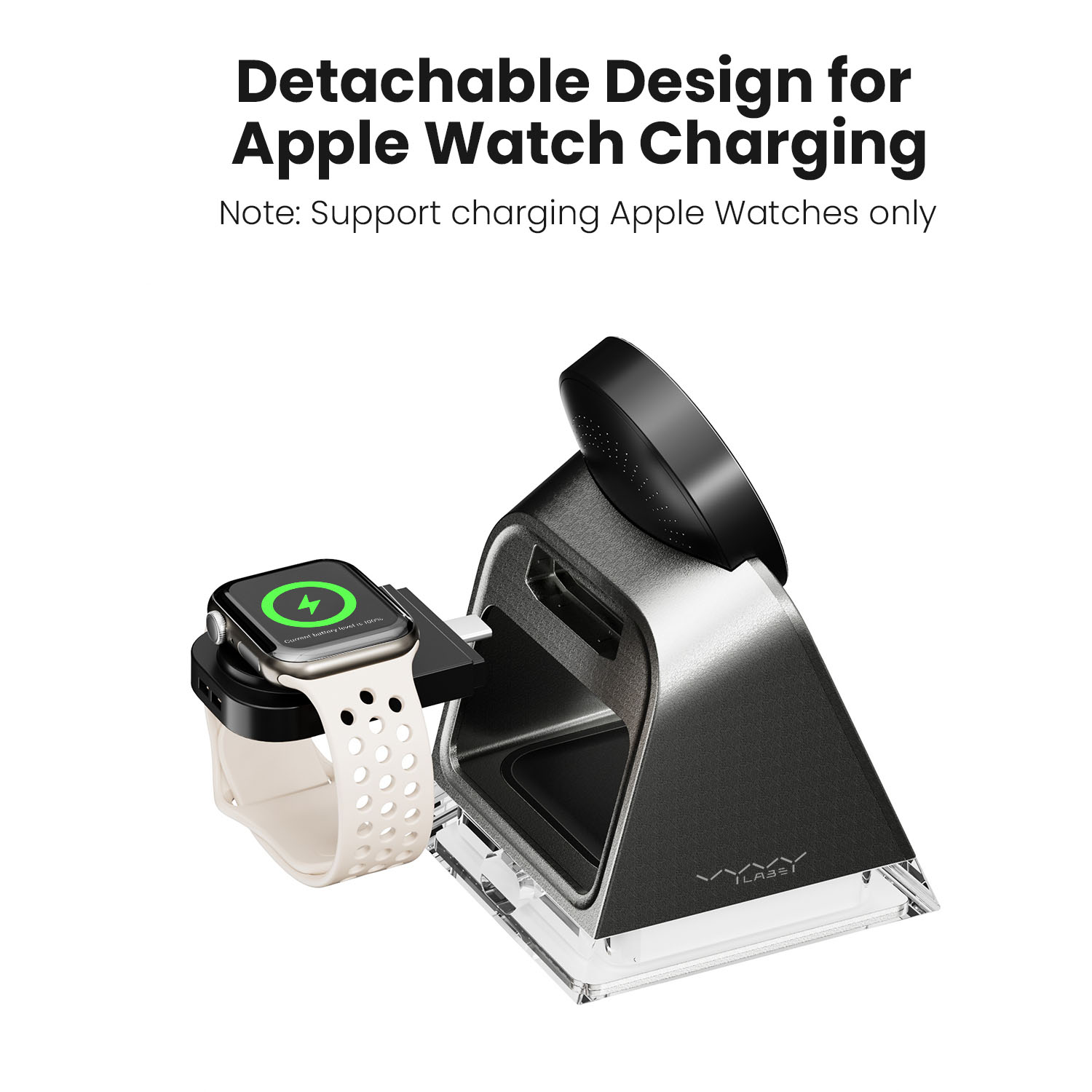Vyvylabs W30 3 in 1 Wireless Charger 15W （With LED Light） 