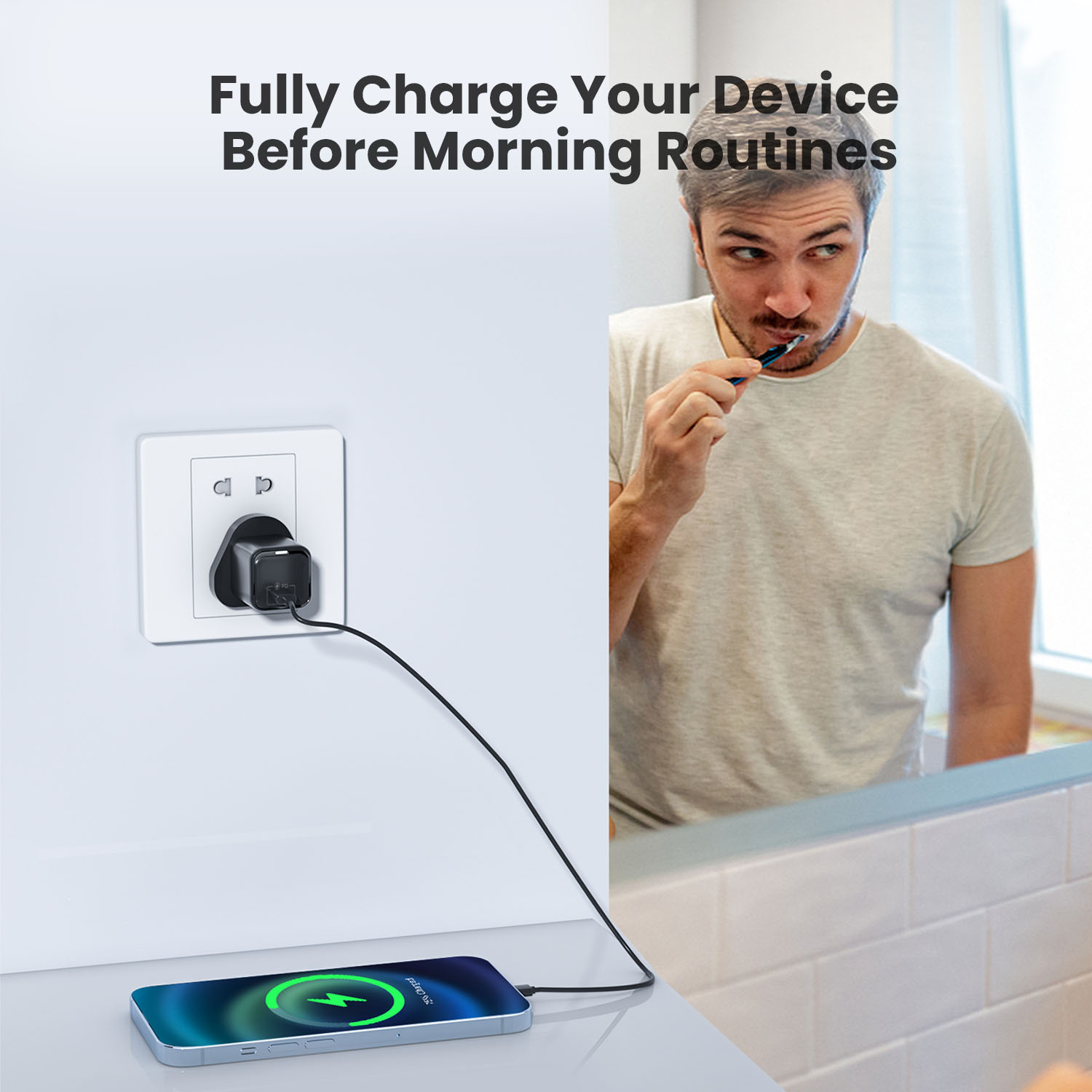 Vyvylabs GaN Fast Charger 30W C （UK plug）