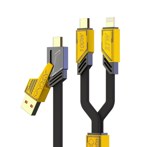 Vyvylabs Elite Series two-for-two Fast Charging Cable U+C to C+L 100W 1.2M