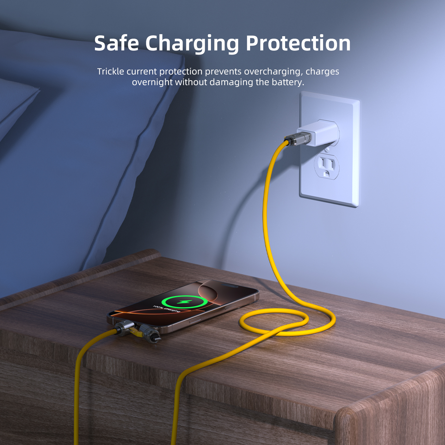 Vyvylabs Cool Round 4 in 1 Fast Charging Cable 240W USB to C+L/Type-C to C+L 1.2M