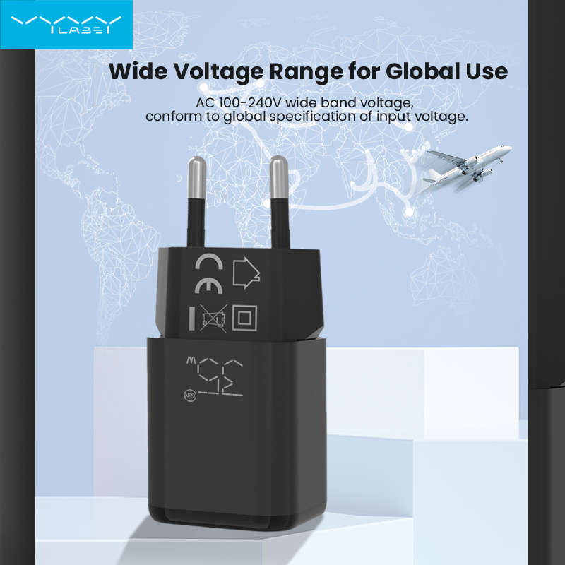 Vyvylabs GaN Fast Charger 35W A+C （EU plug）