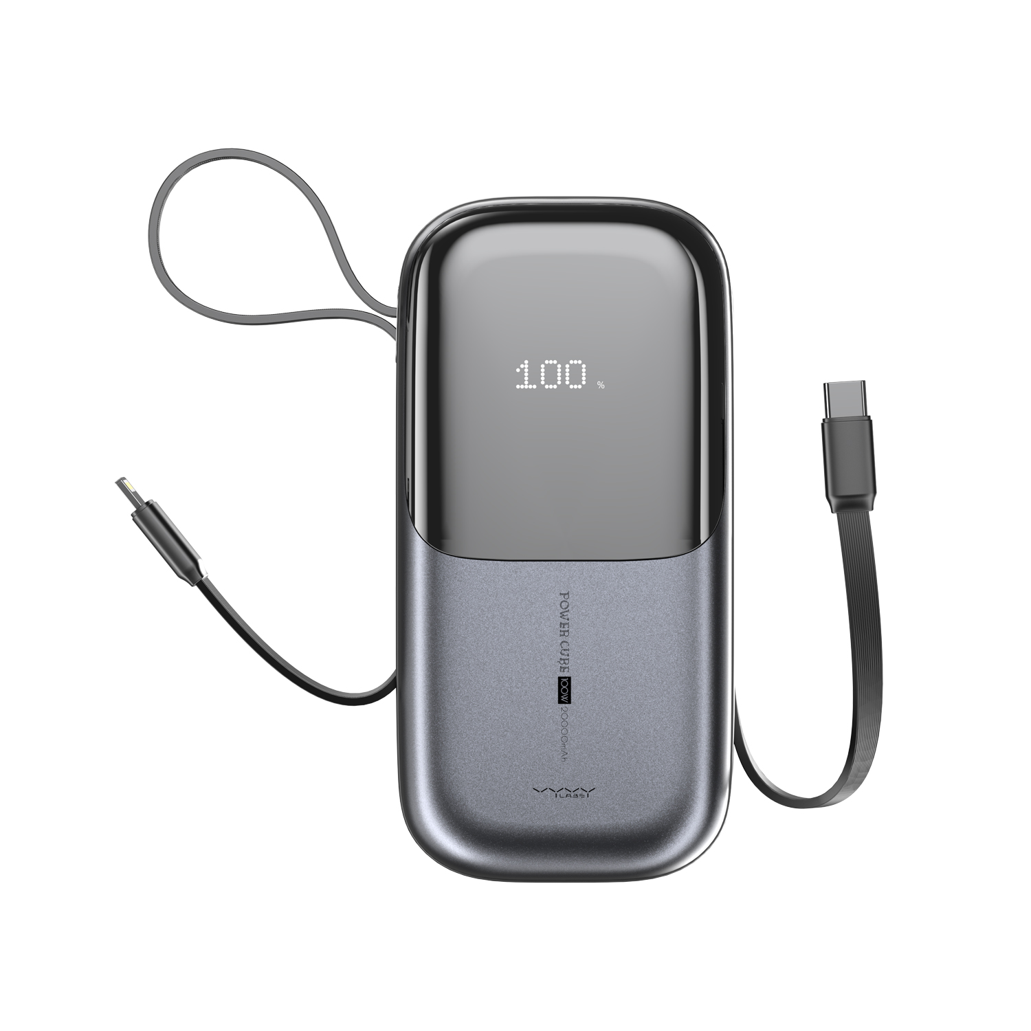 Vyvylabs Power Lite Digital Display Power Bank 20000mAh 65W （with C+L Fast Charging Cable）