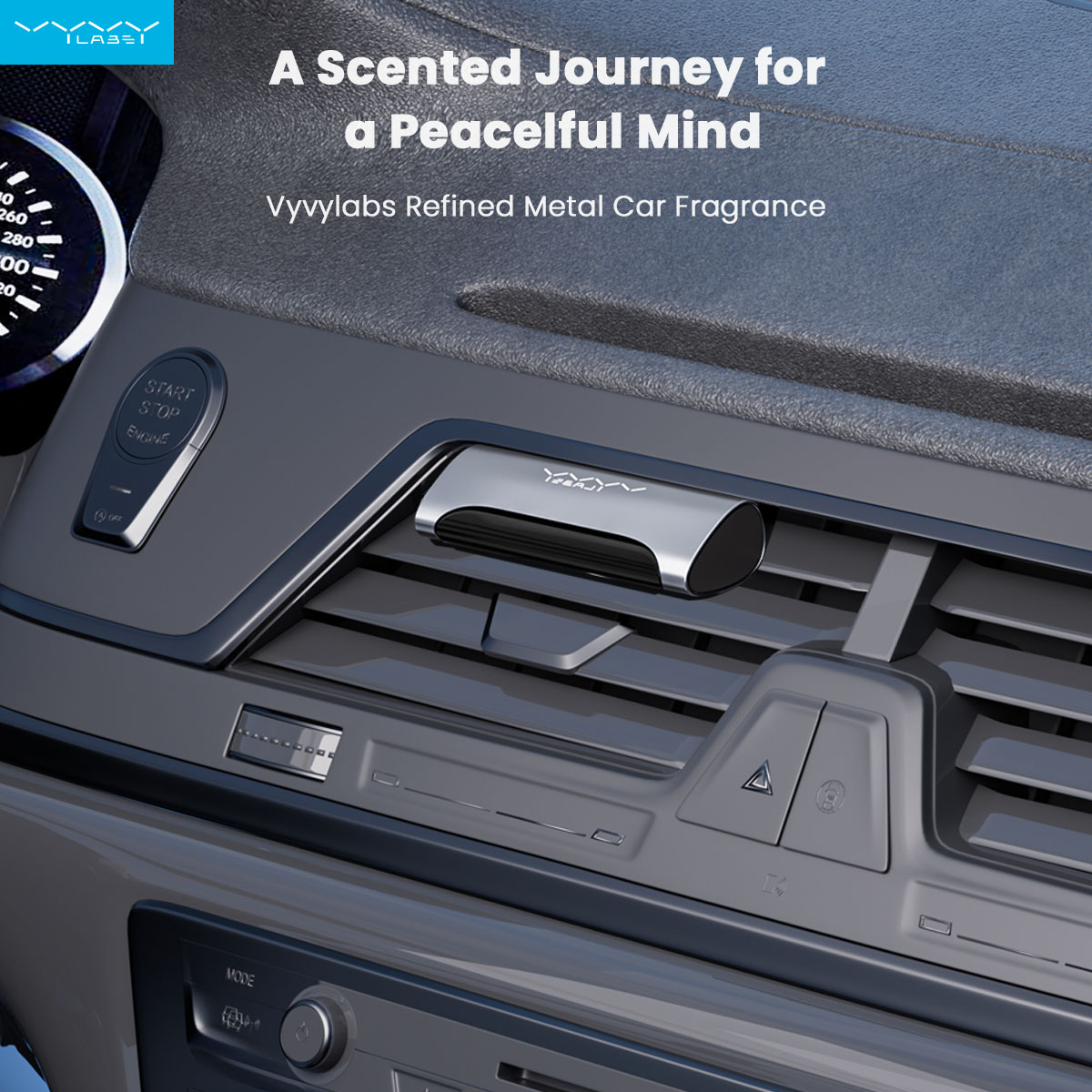 Vyvylabs Refined Metal Car Fragrance