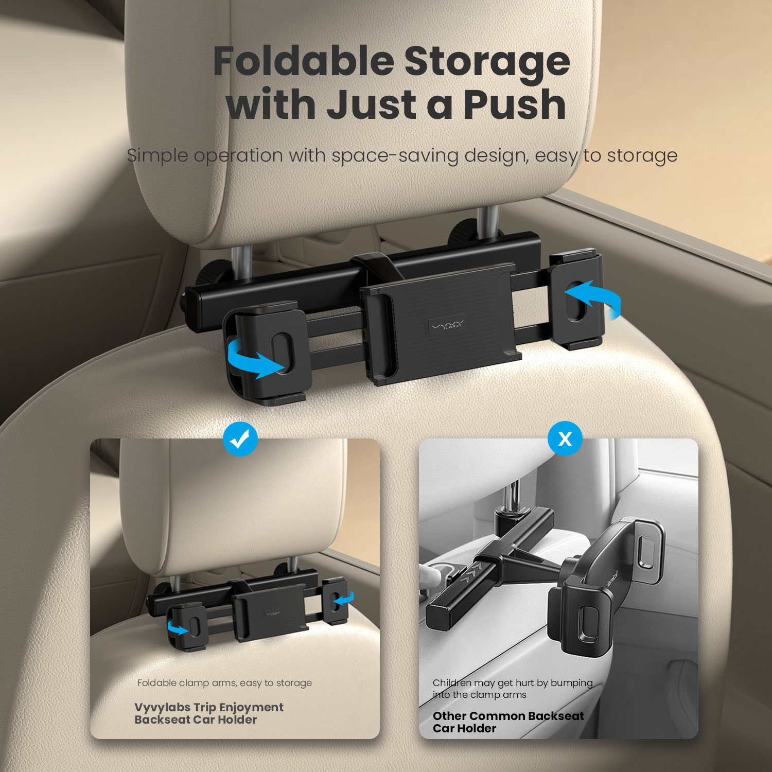 Vyvylabs Trip Enjoyment Backseat Car Holder