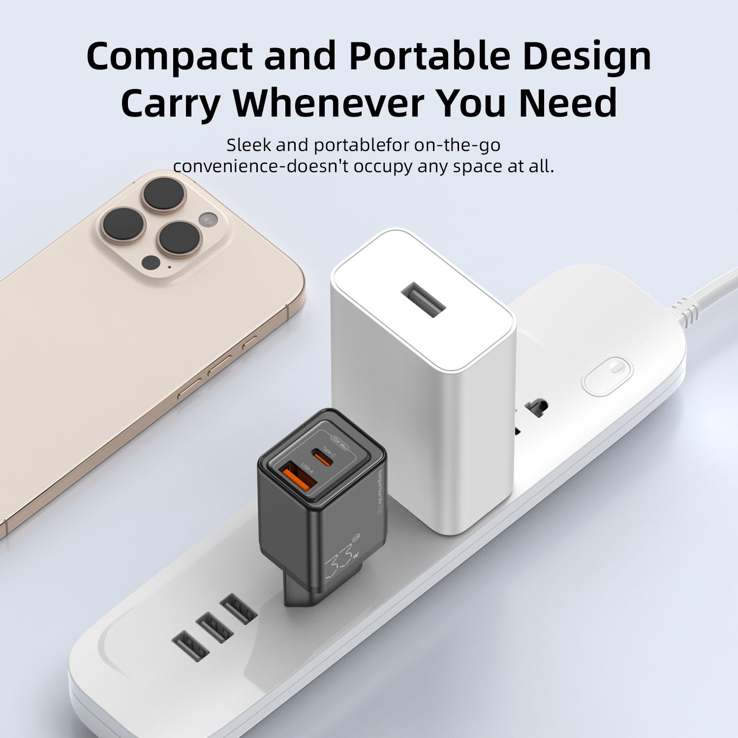 Vyvylabs GaN Cube（Support O/V/M）Fast Charger 33W A+C