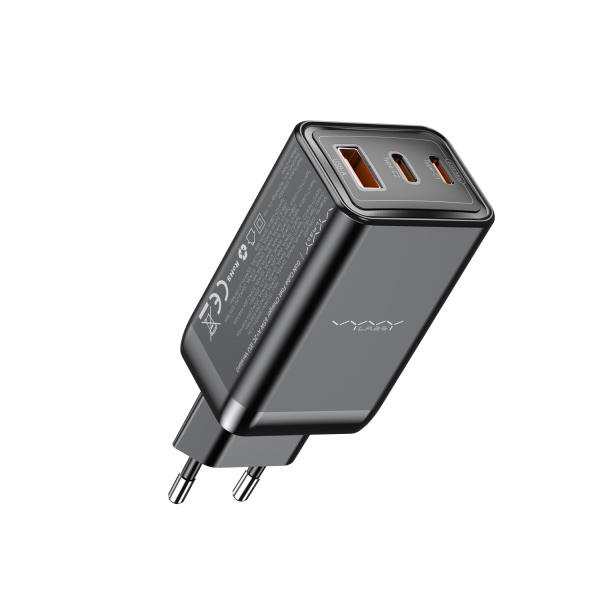 Vyvylabs GaN Cube Fast Charger 65W A+2C