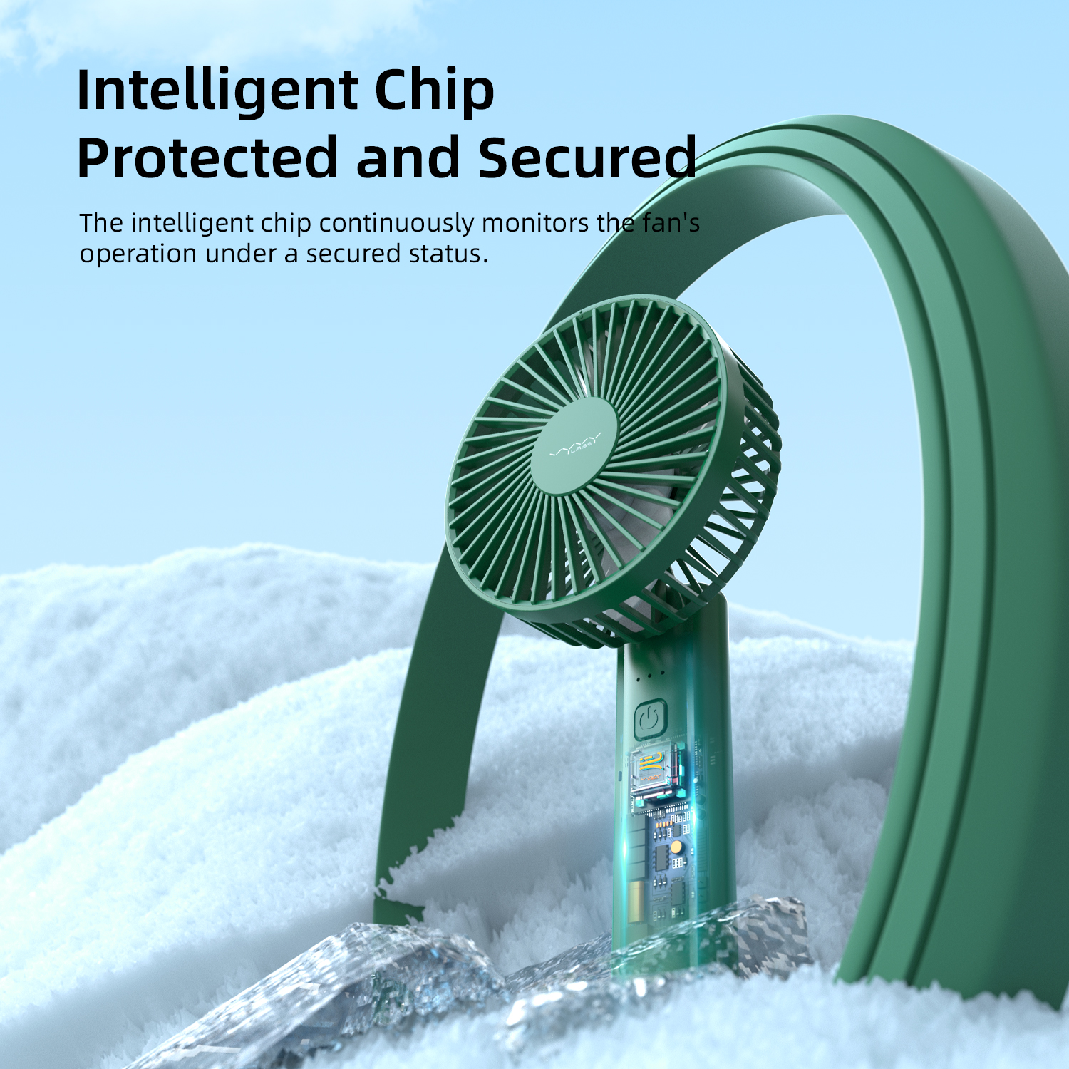 Vyvylabs D02 Handheld Foldable Clip Fan