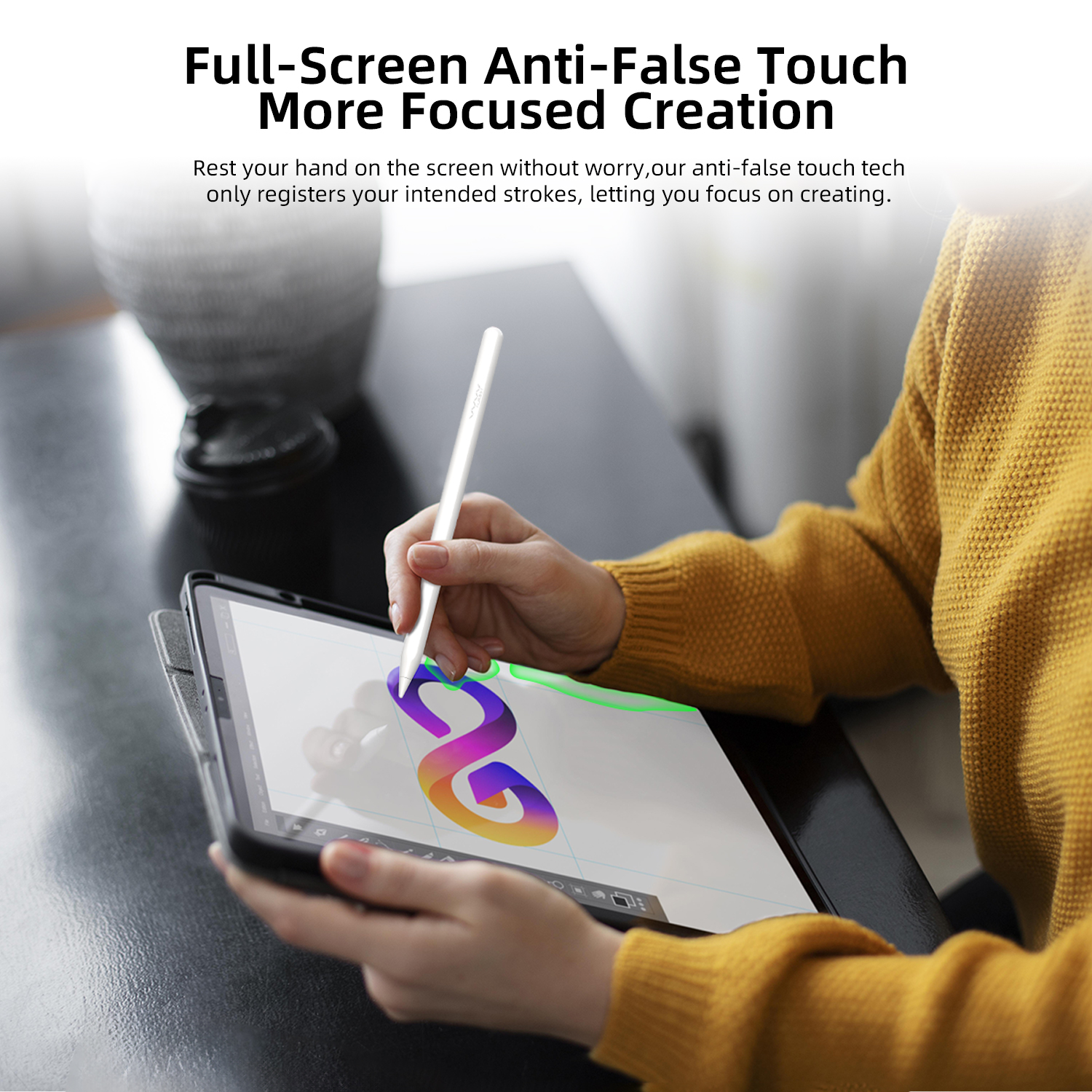 Vyvylabs Myoshu Pro Wireless Charging Capacitive Stylus Pen （Active +Wireless Version）
