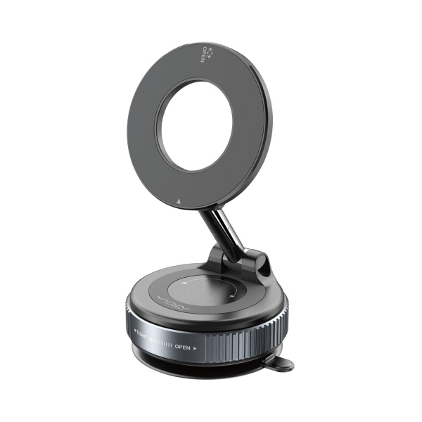 Vyvylabs Z05 360° Rotation Magnetic Foldable Car Holder (Suction Cup Version) Black