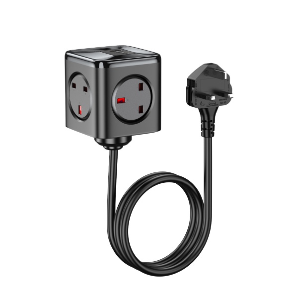 Vyvylabs GaN Square Power Strip 4AC+ 2C+A 33W UK Version (with Cable 1.5M)