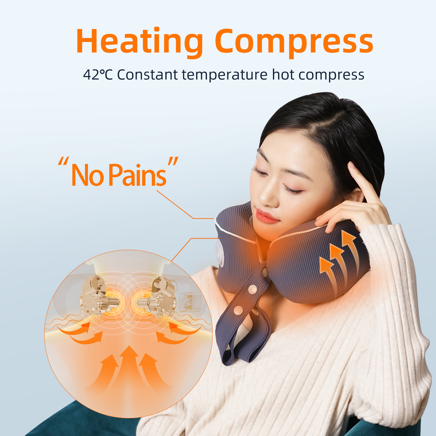Vyvylabs Neck Massage Pillow