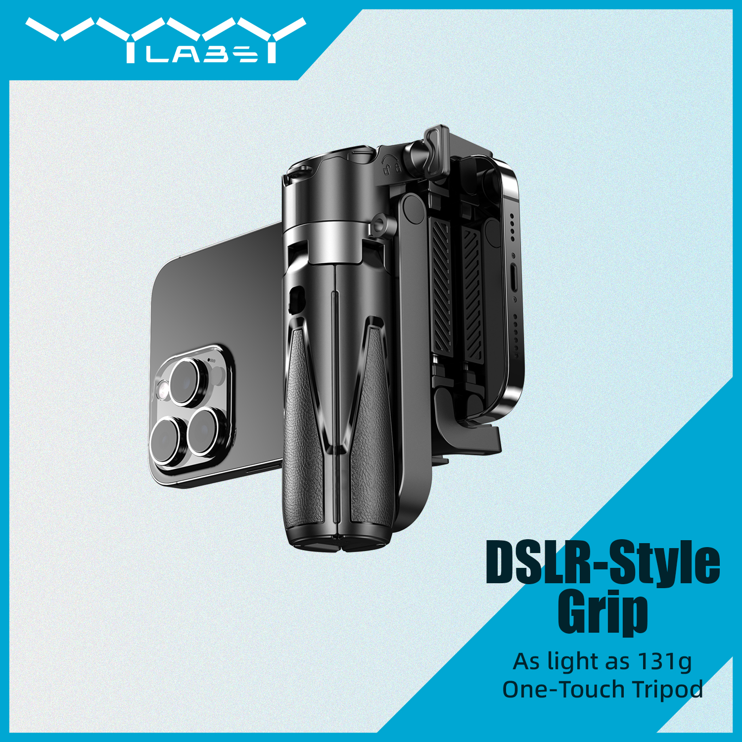 Vyvylabs Palm Super Mini Multifunctional  Selfie Stick Black