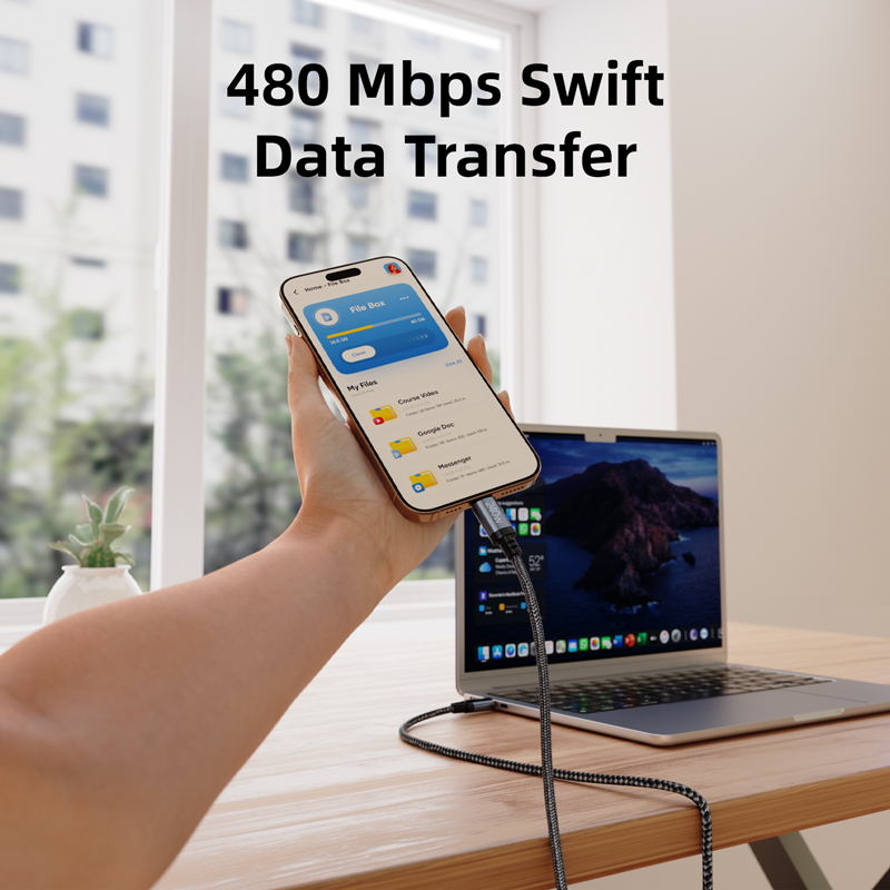 Vyvylabs Windrush Series Fast Charging Data Cable Type-C to Type-C 240W