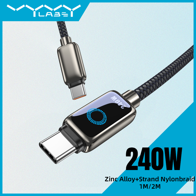 Vyvylabs ThunderBird Smart Charge 240W Display Cable Type-C to Type-C