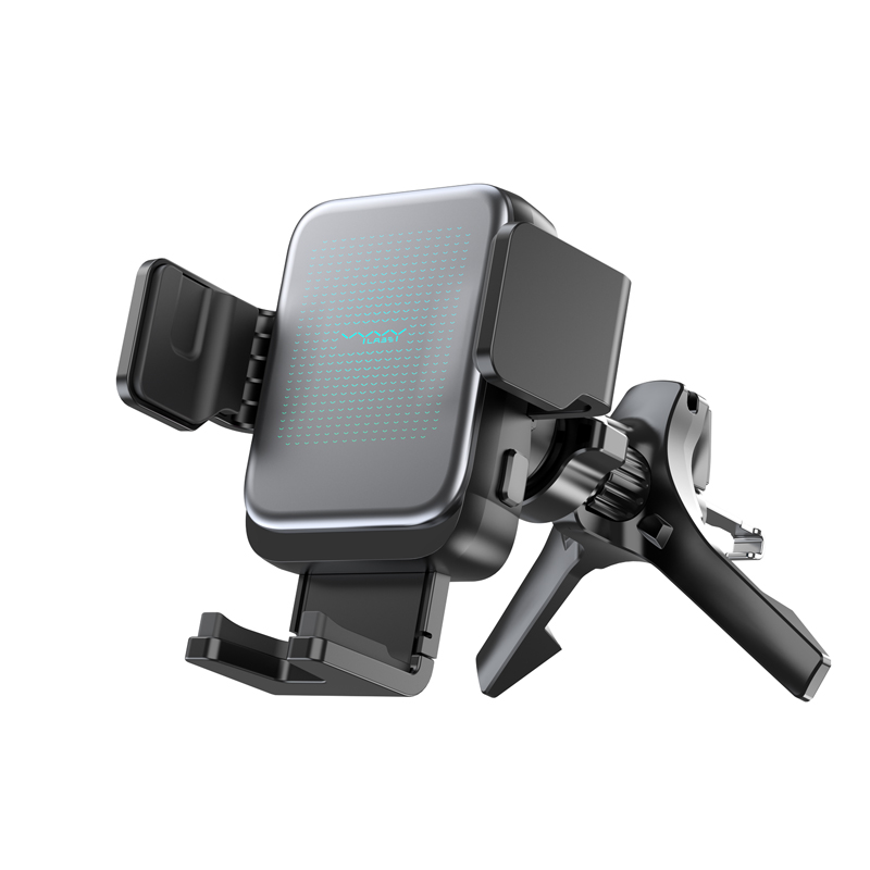 Vyvylabs Starry Smart Control Tri-Directional Automatic Alignment Car Mount Wireless Charger Black