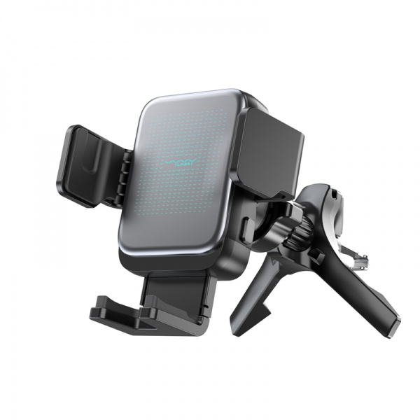 Vyvylabs Starry Smart Control Tri-Directional Automatic Alignment Car Mount Wireless Charger Black