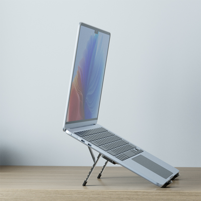 Vyvylabs X15 Aluminum Alloy Foldable Laptop Stand Dark Gray