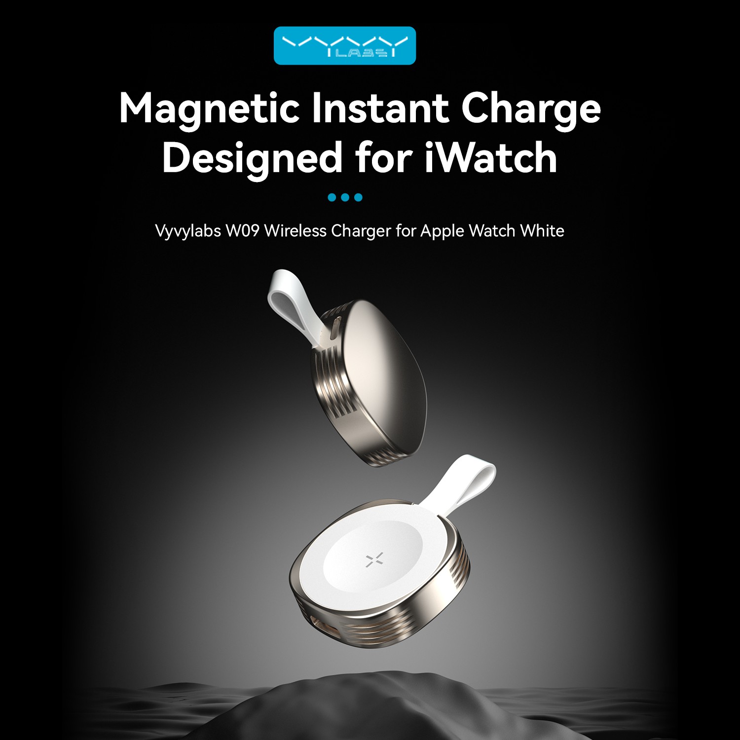 Vyvylabs W09 Wireless Charger for Apple Watch White