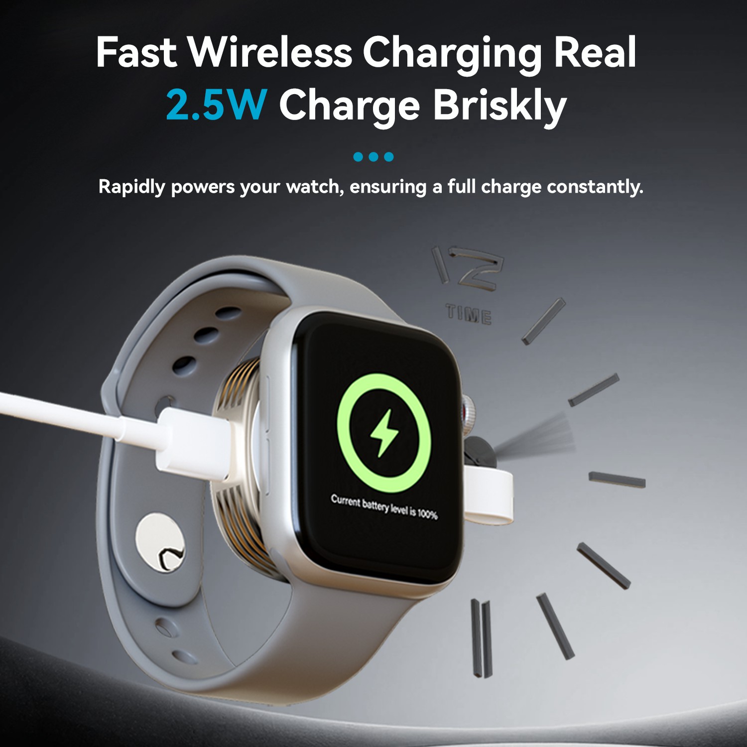 Vyvylabs W09 Wireless Charger for Apple Watch White