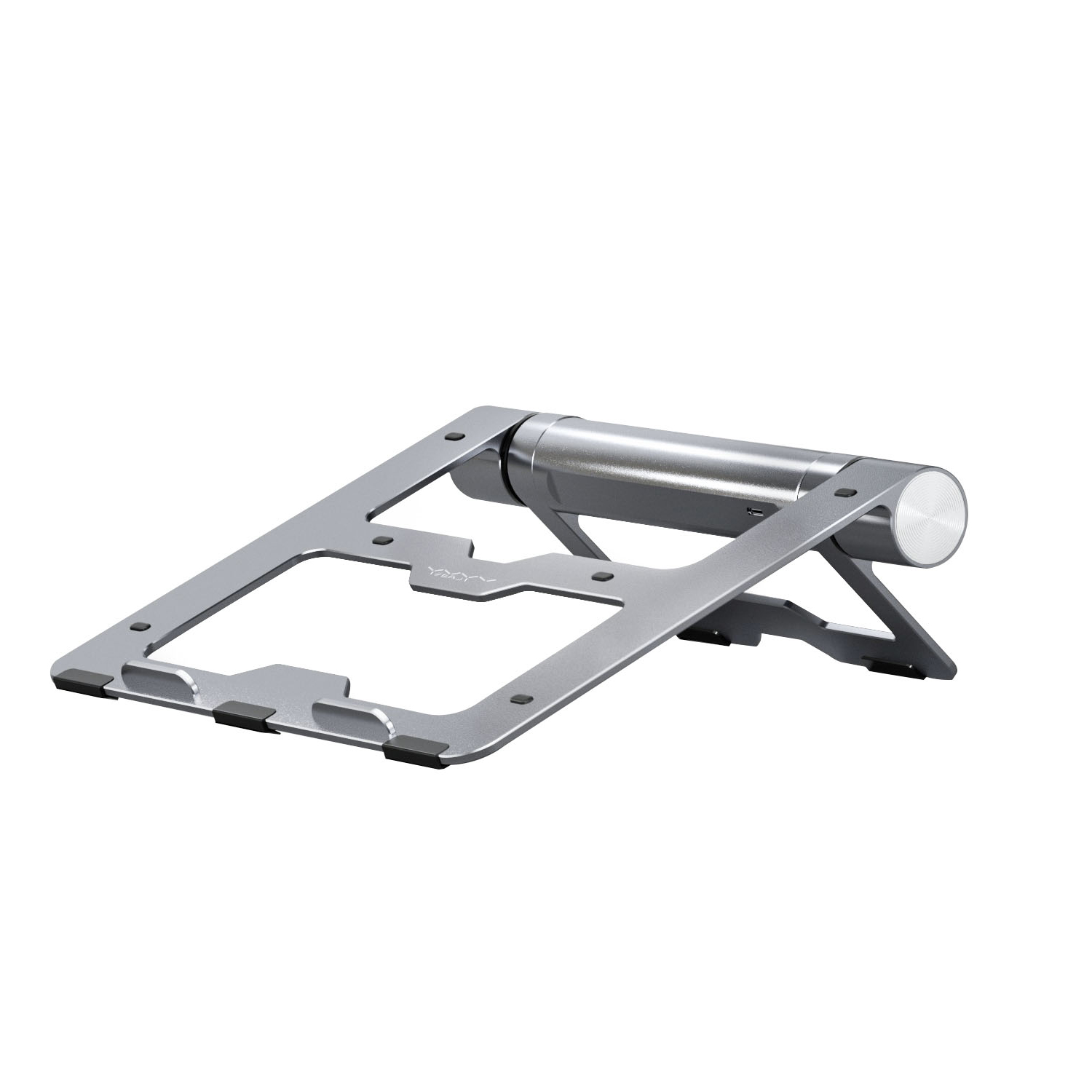 Vyvylabs Wisdom Series Laptop Stand 6-in-1 Multifunctional HUB Docking Station Gray（Type-C to HDMI*1+Type-C