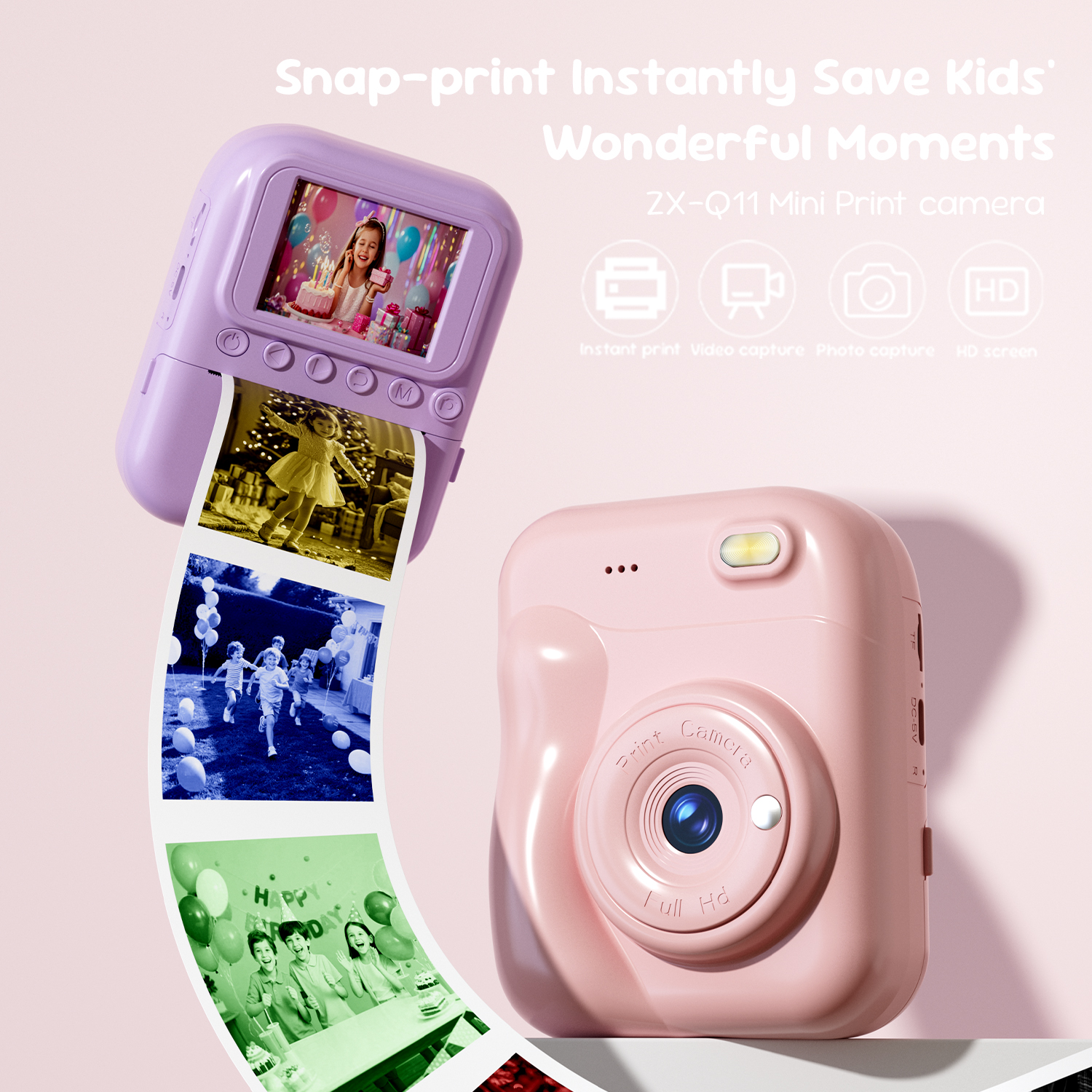 ZX-Q11 Mini Print camera