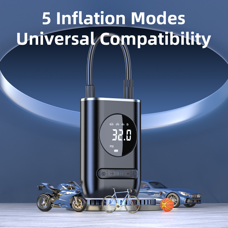 QQB-009-ZX-Mini Inflator Pump with light