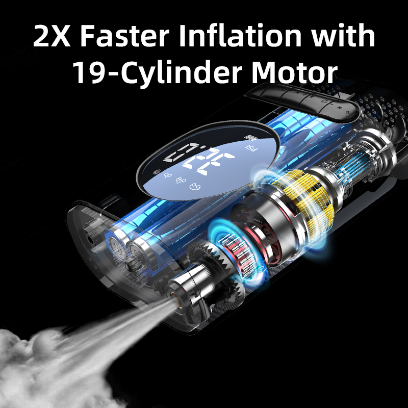 QQB-009-ZX-Mini Inflator Pump with light