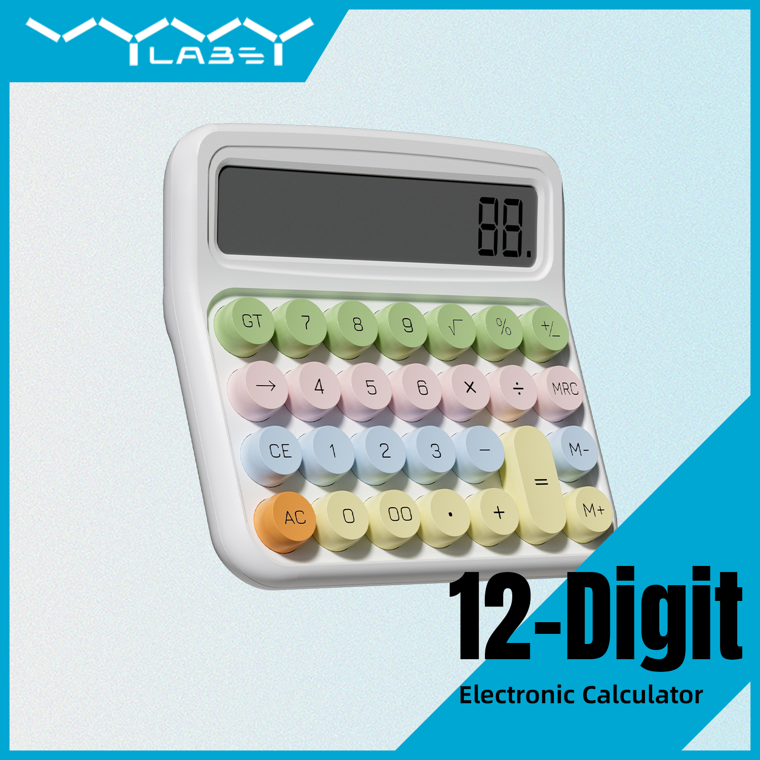 Vyvylabs 12-Digit Electronic Calculator