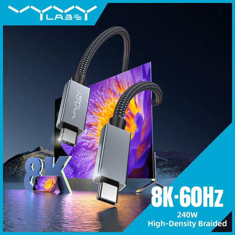 Vyvylabs NeoMag 8K 60Hz Rapid-Charging Projection Cable Type-C to Type-C 240W