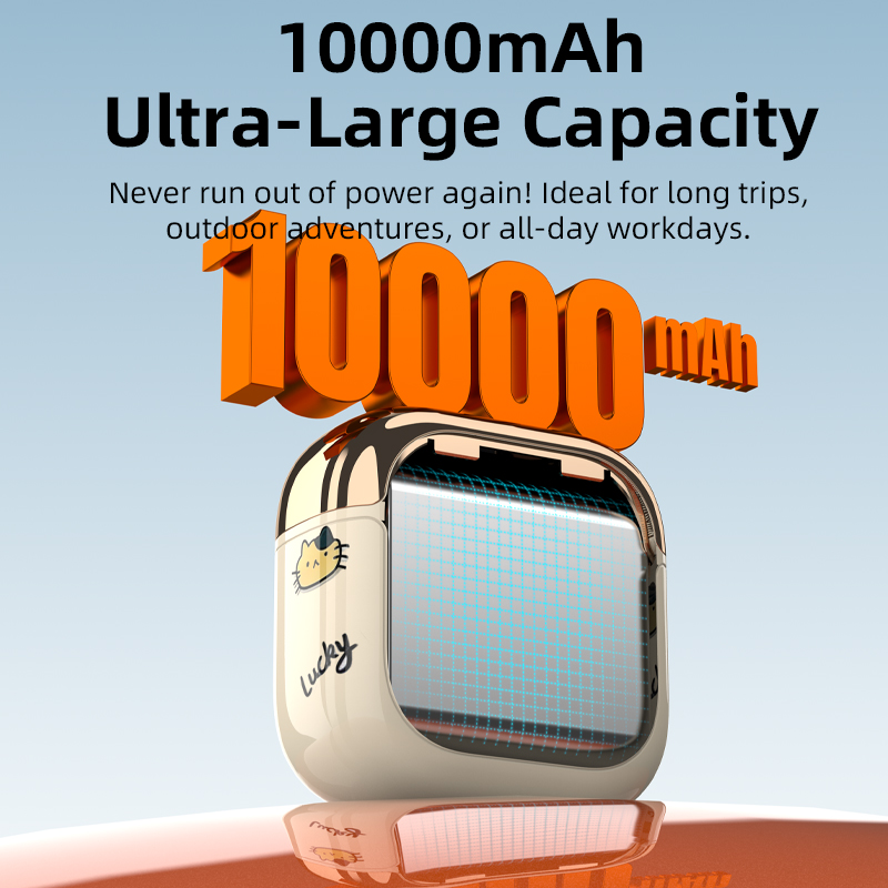Vyvylabs FlashCat Power Bank 10000mAh 22.5W （with Type-C Strap Cable） 