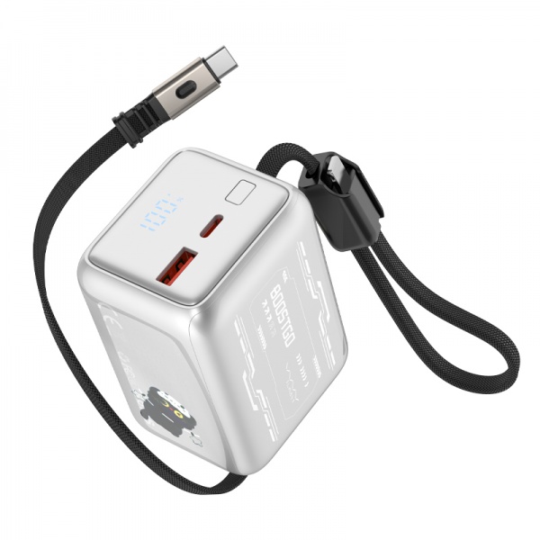 Vyvylabs BoostGo Power Bank 10000mAh 22.5W (with Retractable C+L Fast Charging Cable)